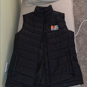 KIND branded Port Authority black puffer vest